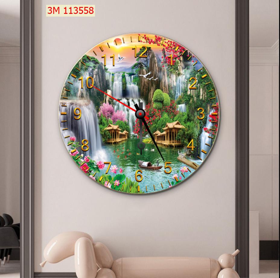 Tranh đồng hồ hình tròn Tranh đồng hồ hình tròn